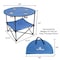 Leisure Sports 2-tier Camp Round Table Round with 4 Cupholders and Carrying Bag for Camping, Beach, Picnic 235495LXP - alternate 2